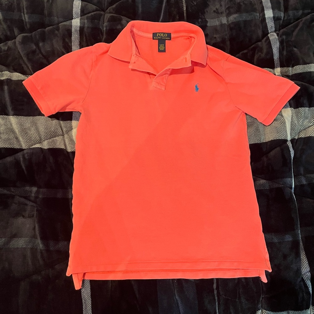 Polo Ralph Lauren Polo T-Shirt Men's Large (14-16) Salmon Pink